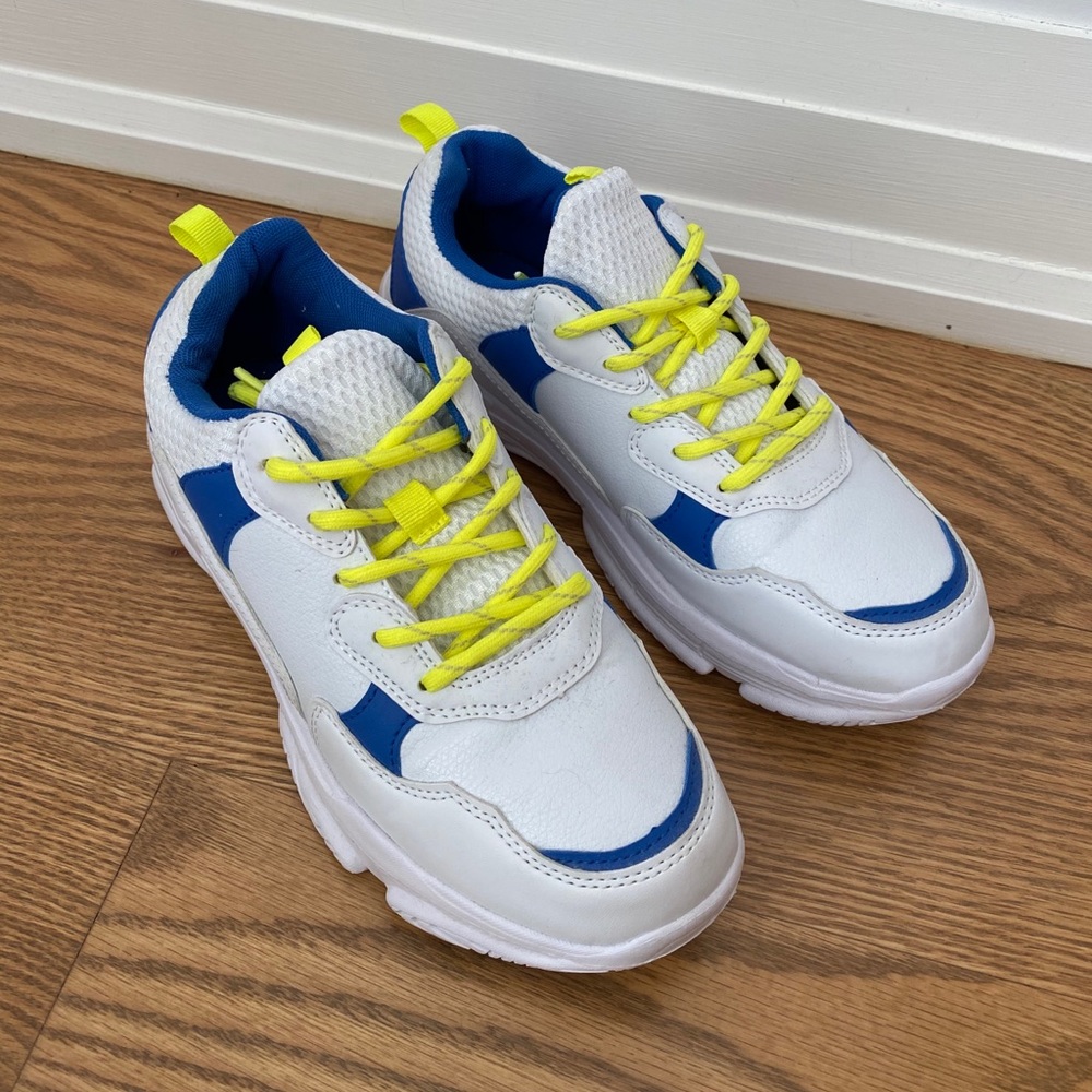 Neon Accent Chunky Sneakers